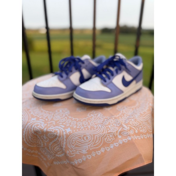 Nike Other - Nike Dunk Low GS Oxygen Purple Blue White Sneakers DZ4456-100 Size 6.5Y